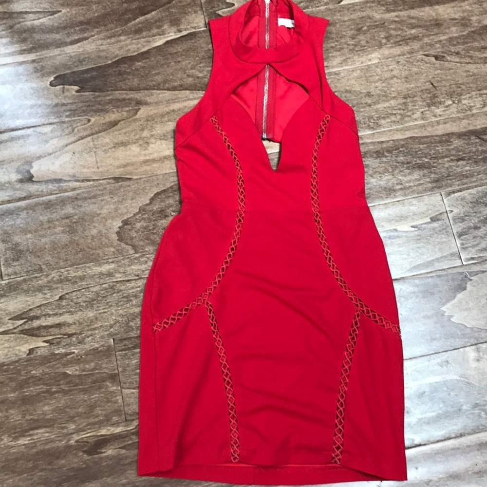 Sexy red dress